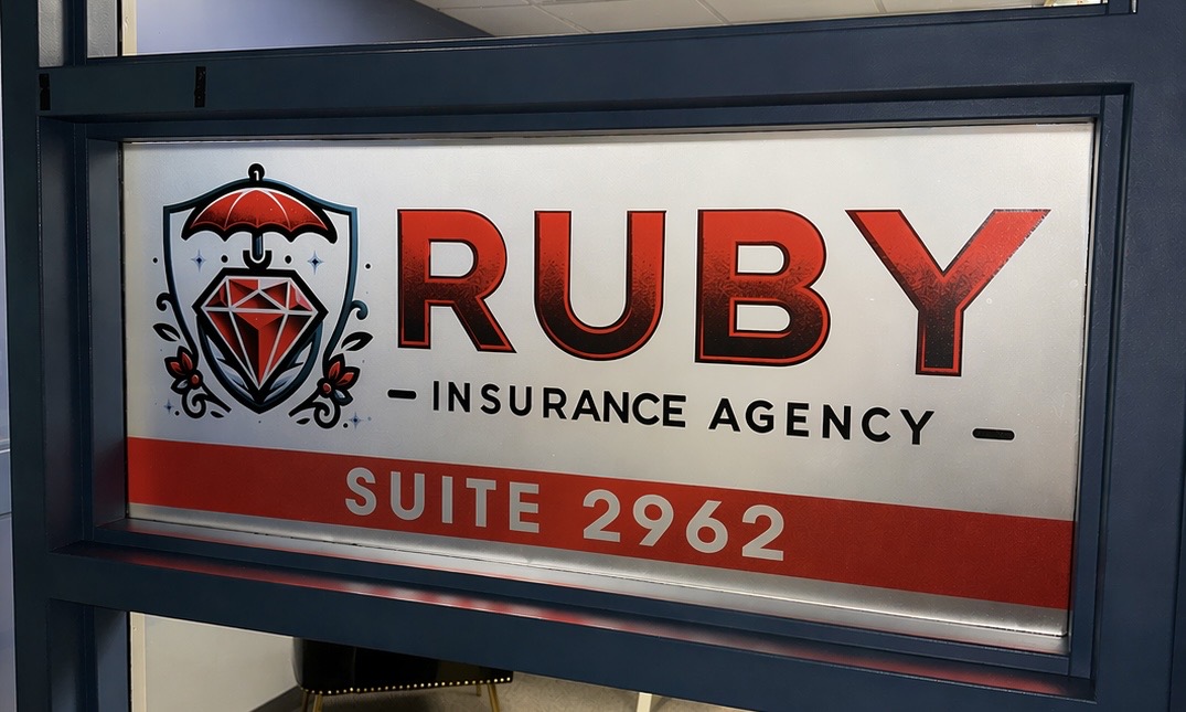 Ruby Insurance Agency sign — Suite 2962